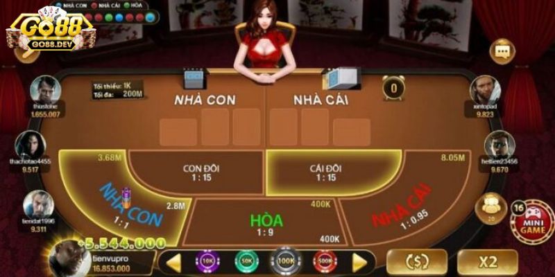 Điểm danh những sản phẩm cá cược tại sảnh live casino